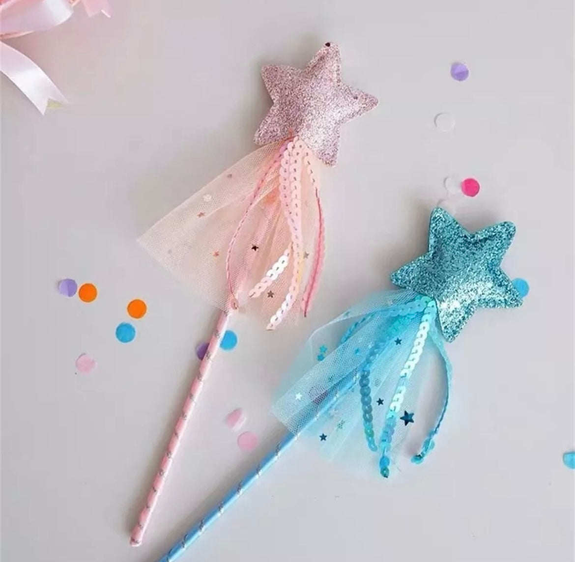 Pink Star Shaped Fairy Wand