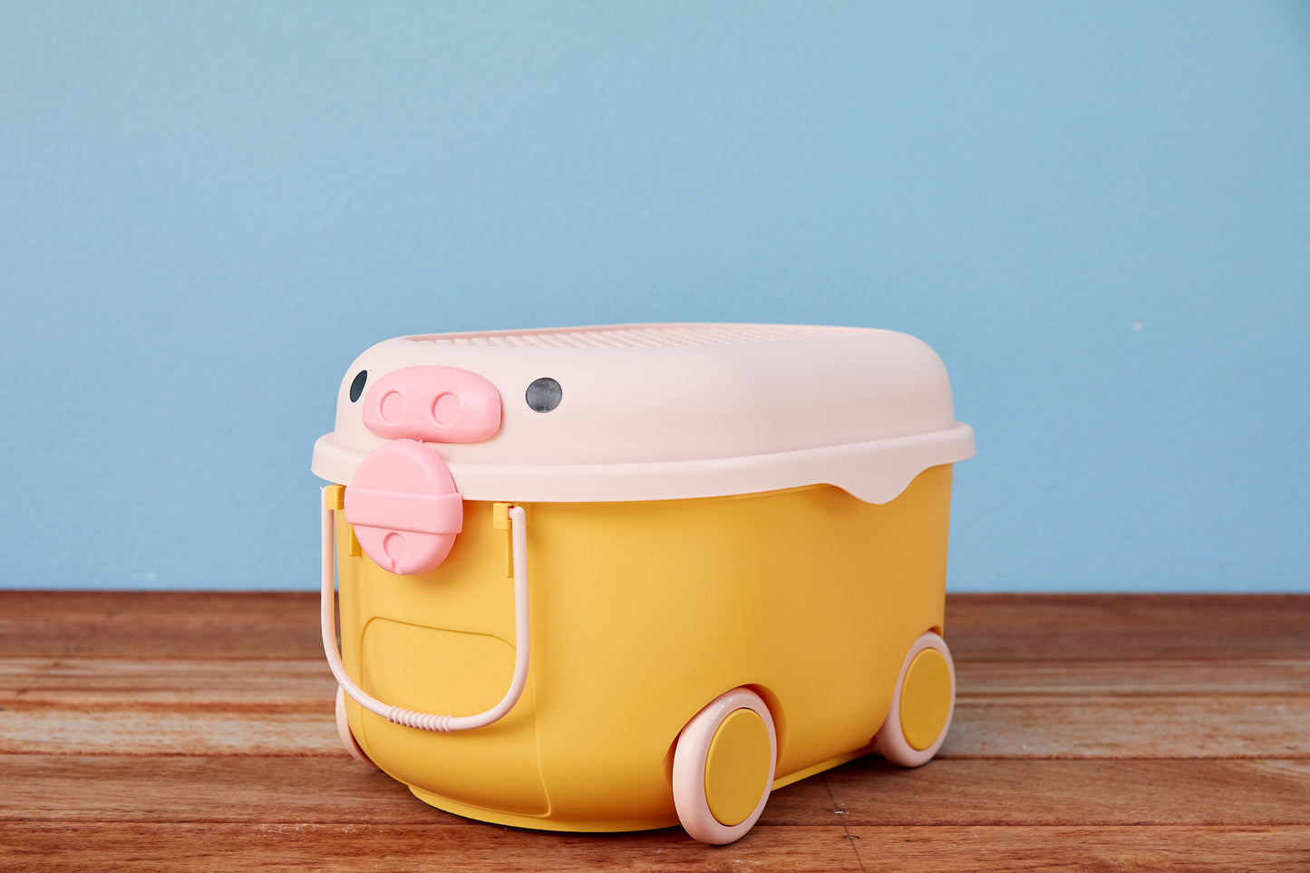 Ride Along Storage - Yellow And Pink Pig Large