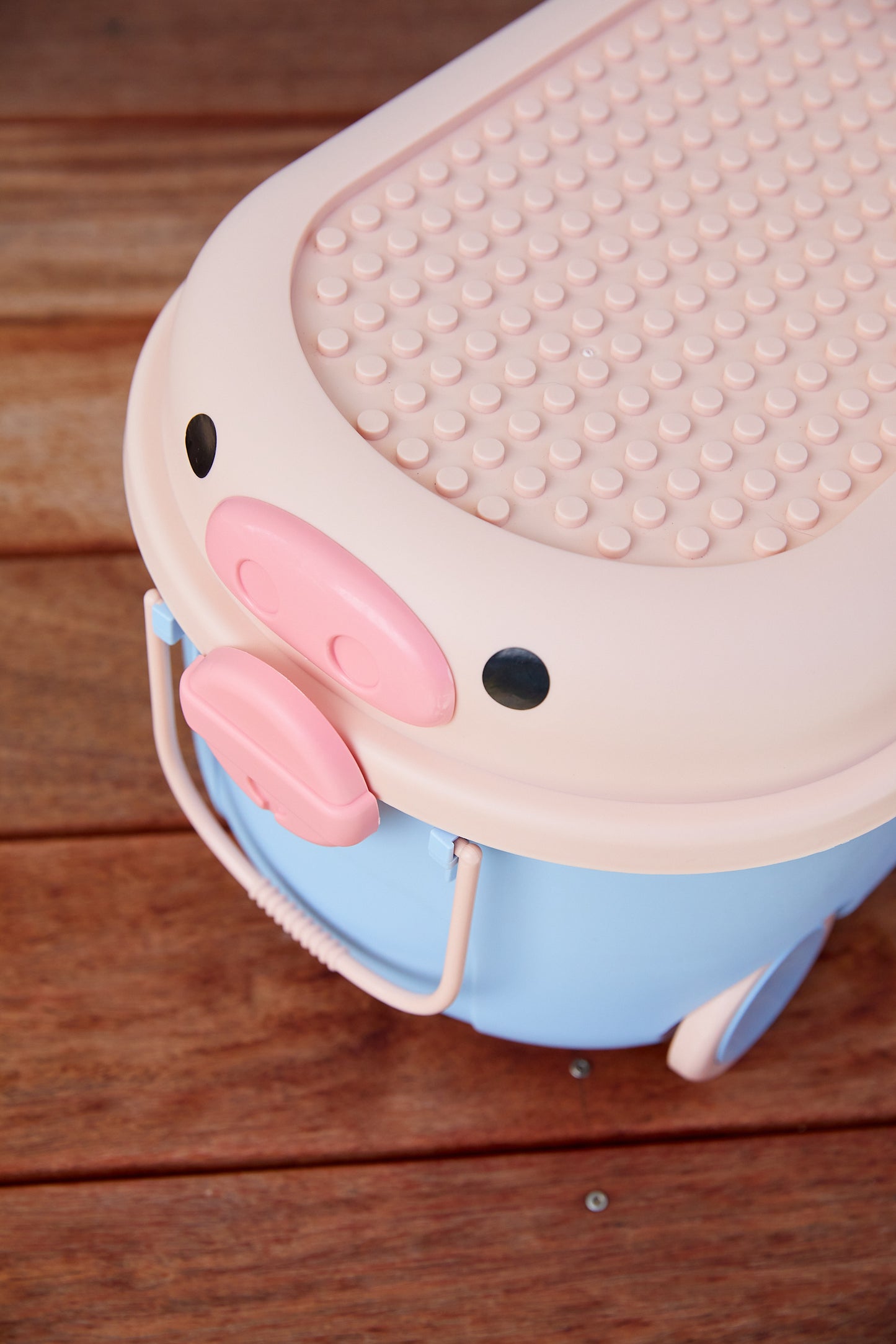 Ride Along Storage - Pink And Blue Pig Medium