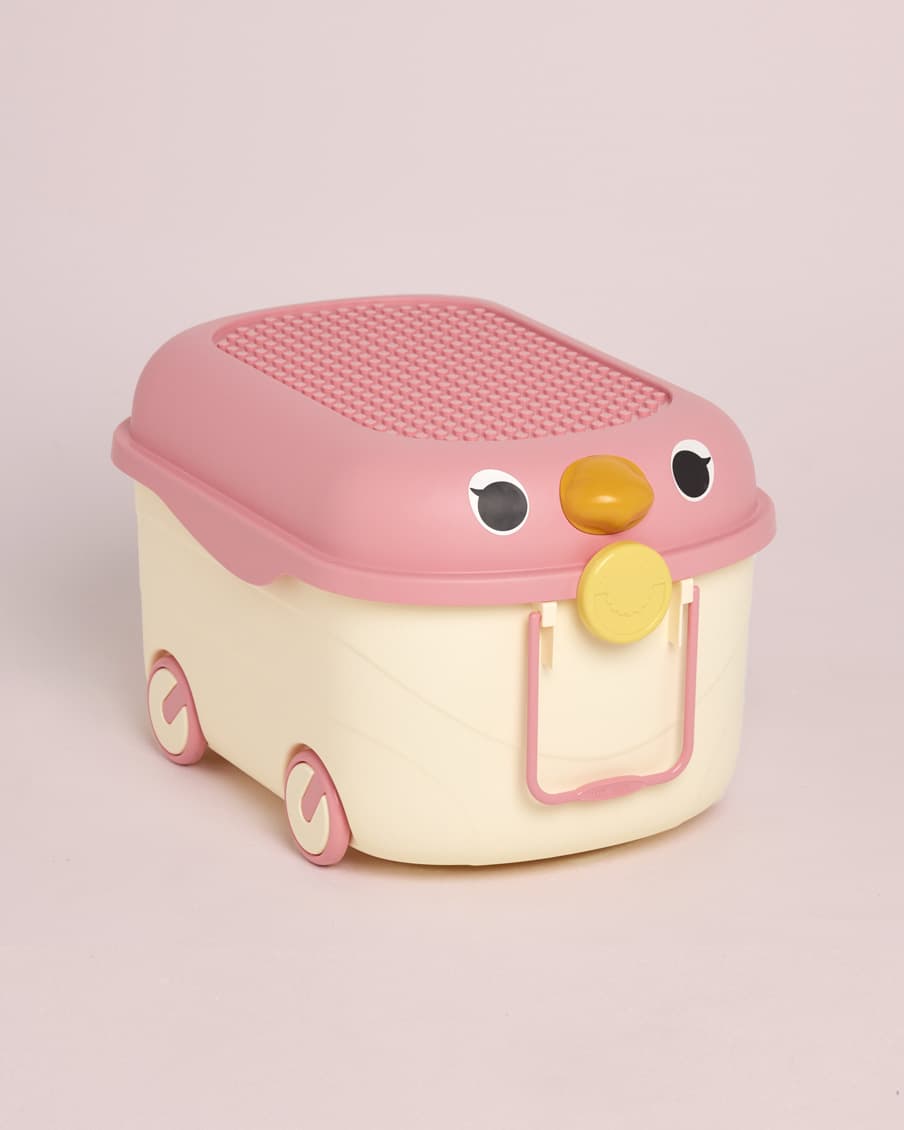 Ride Along Storage - Pink And Cream Bird Medium