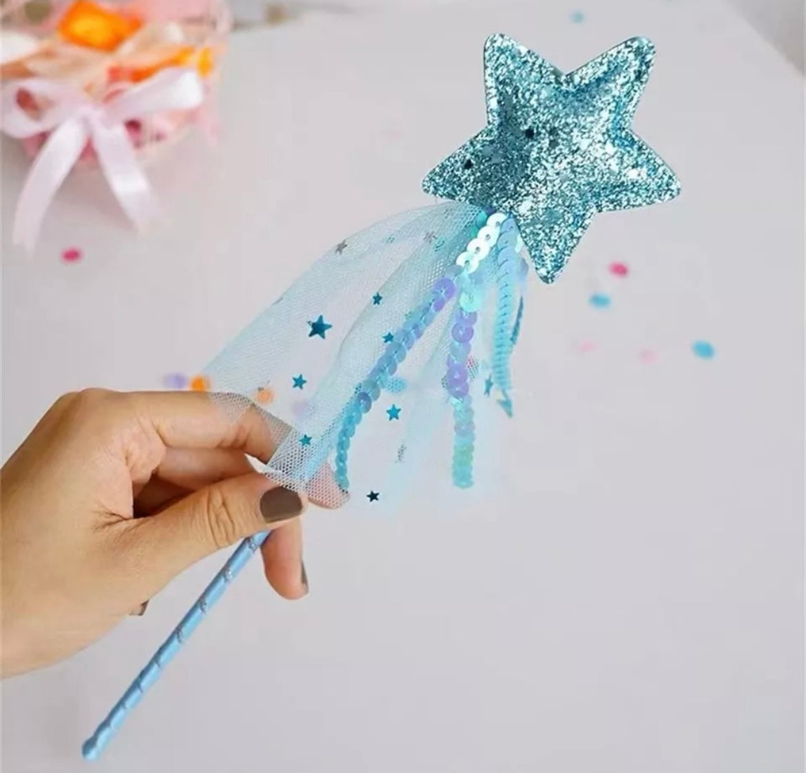 Blue Star Shaped Fairy Wand