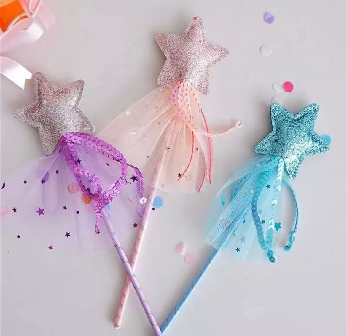 Blue Star Shaped Fairy Wand