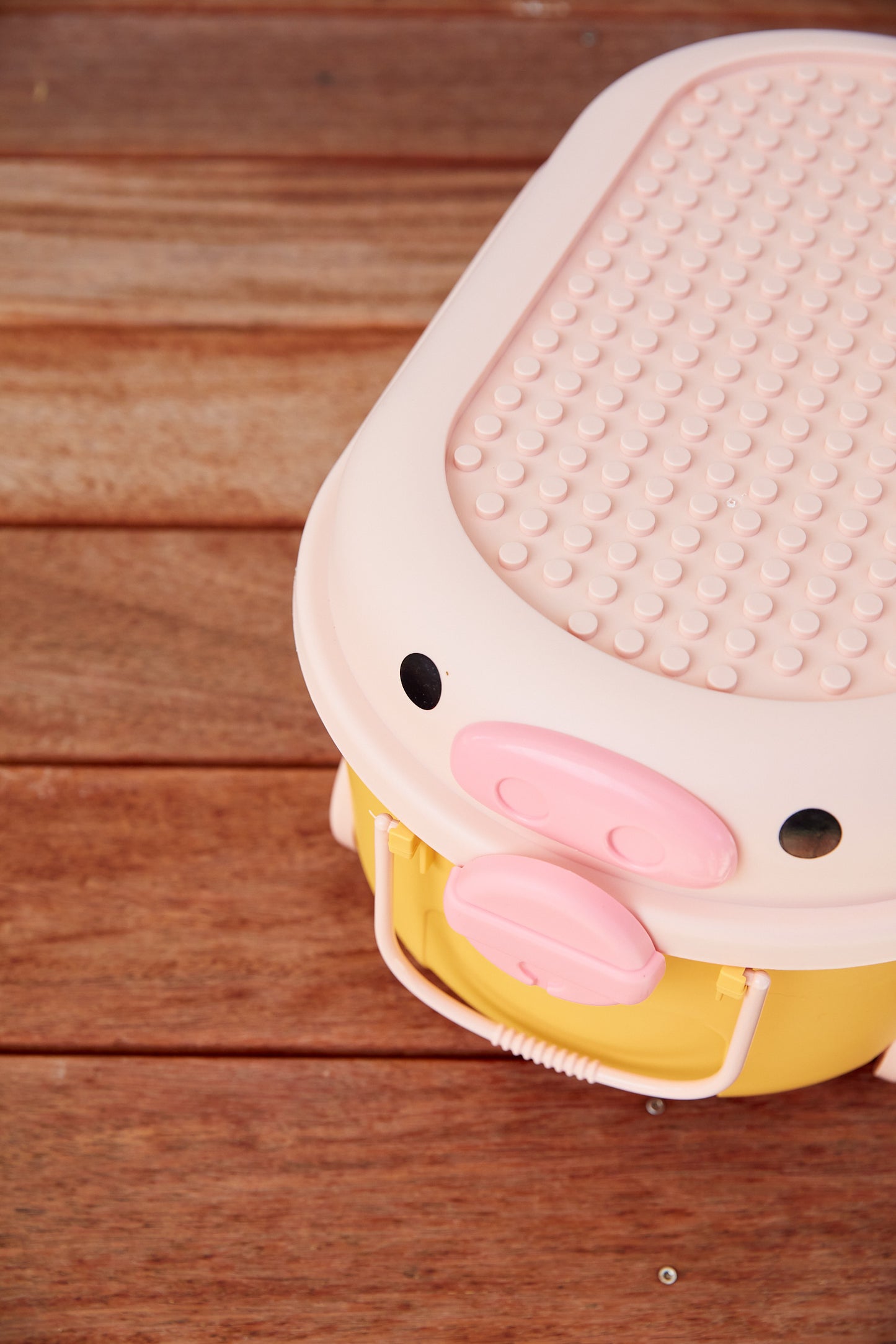 Ride Along Storage - Yellow And Pink Pig Large