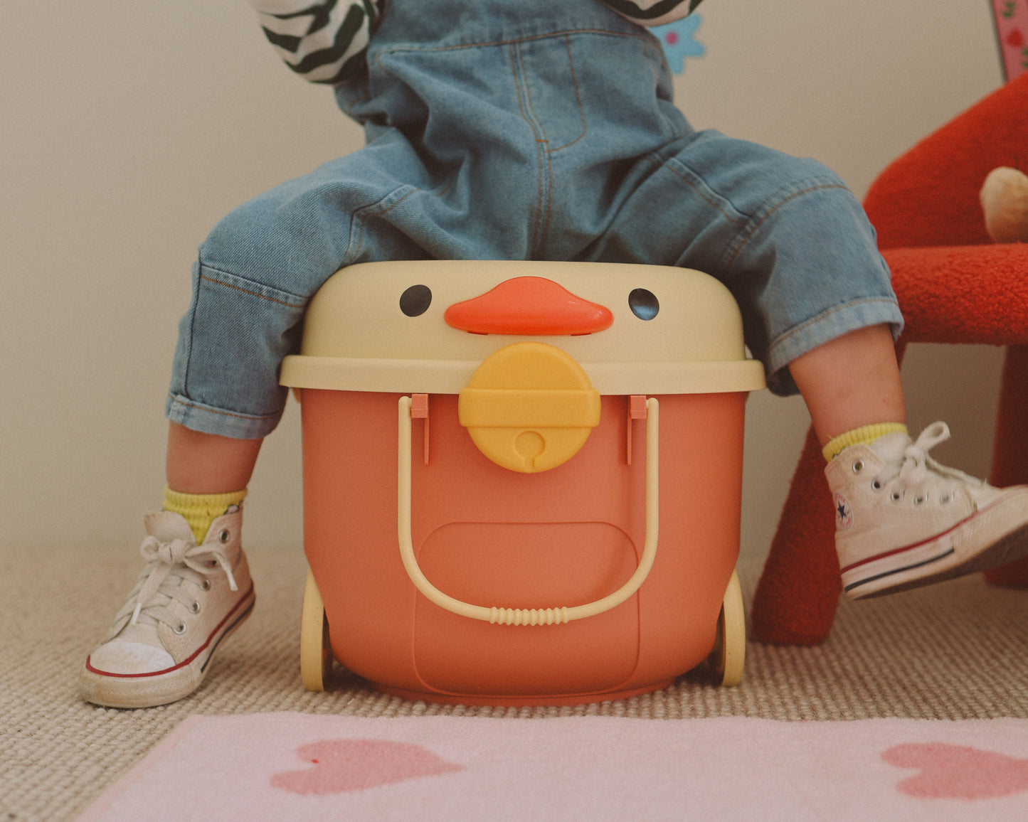 Ride Along Storage - Red And Yellow Duck Medium
