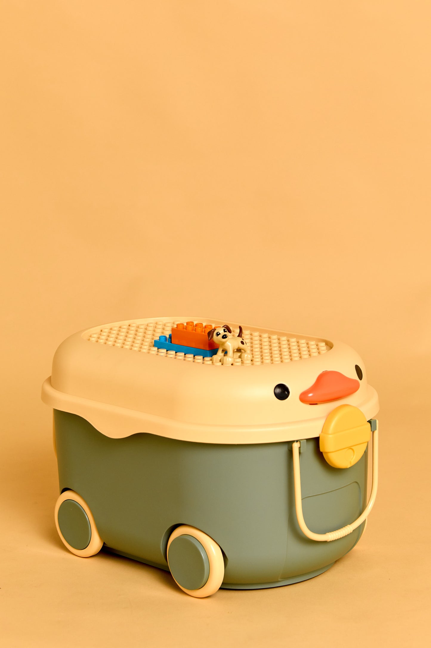 Ride Along Storage - Green And Yellow Duck Large