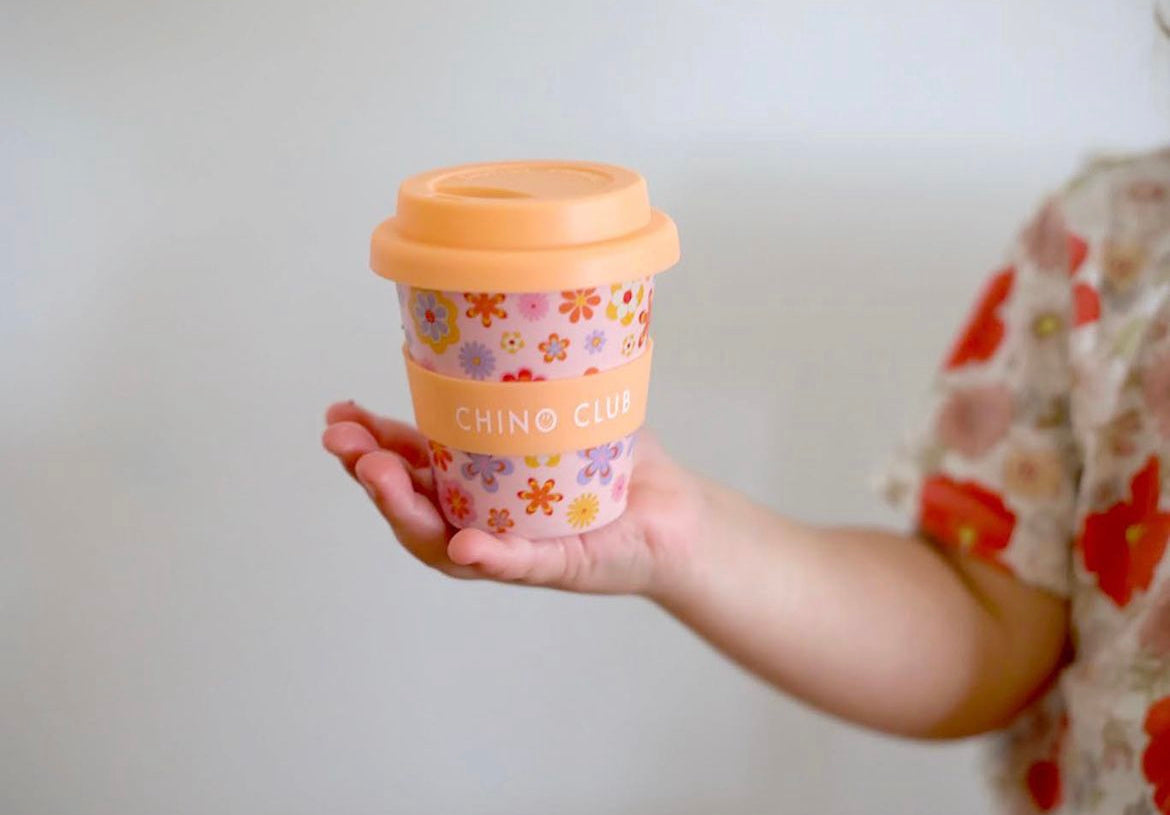 Retro Floral Babychino Cup