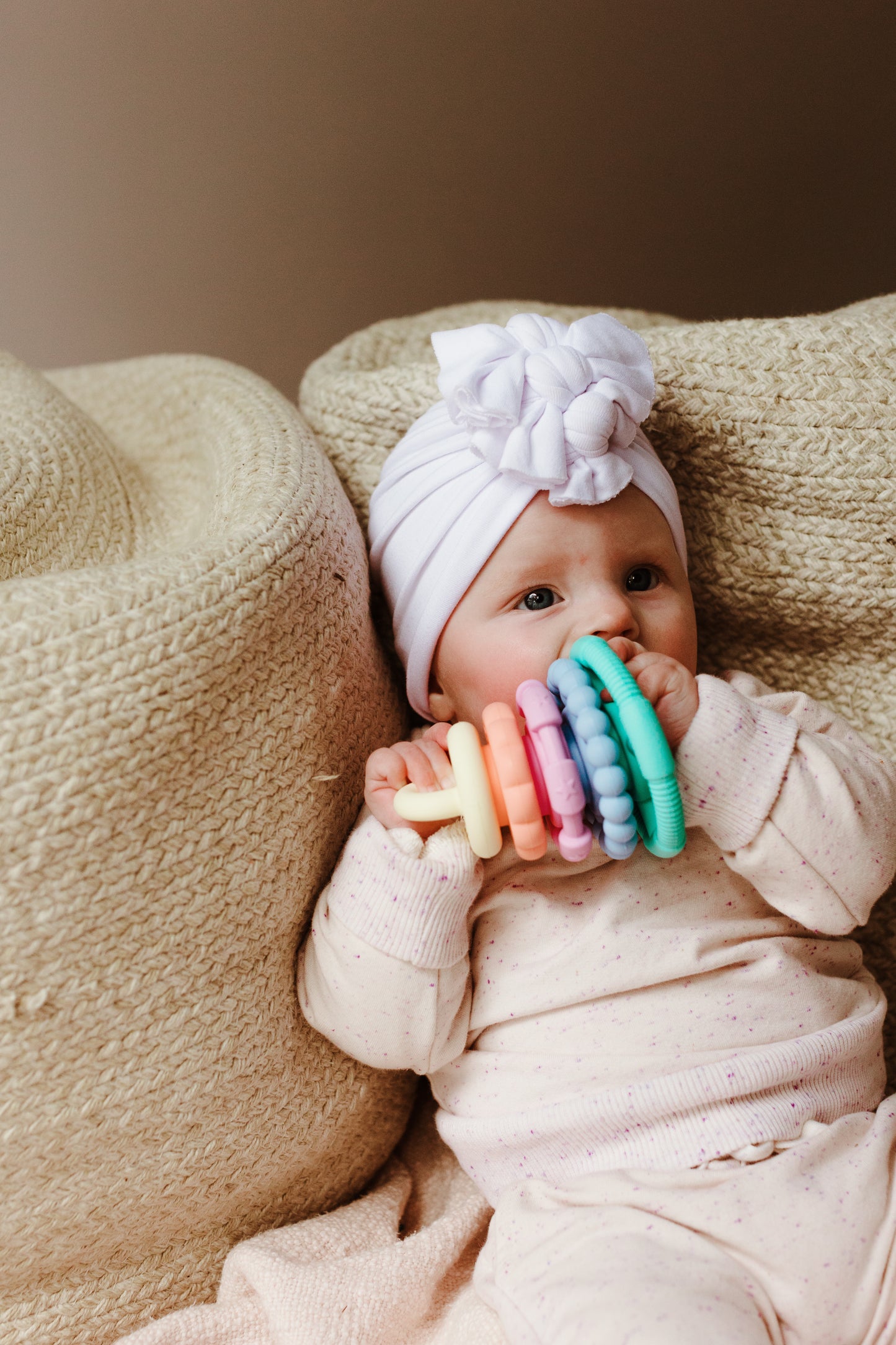 Pastel Rainbow Stacker & Teether Toy
