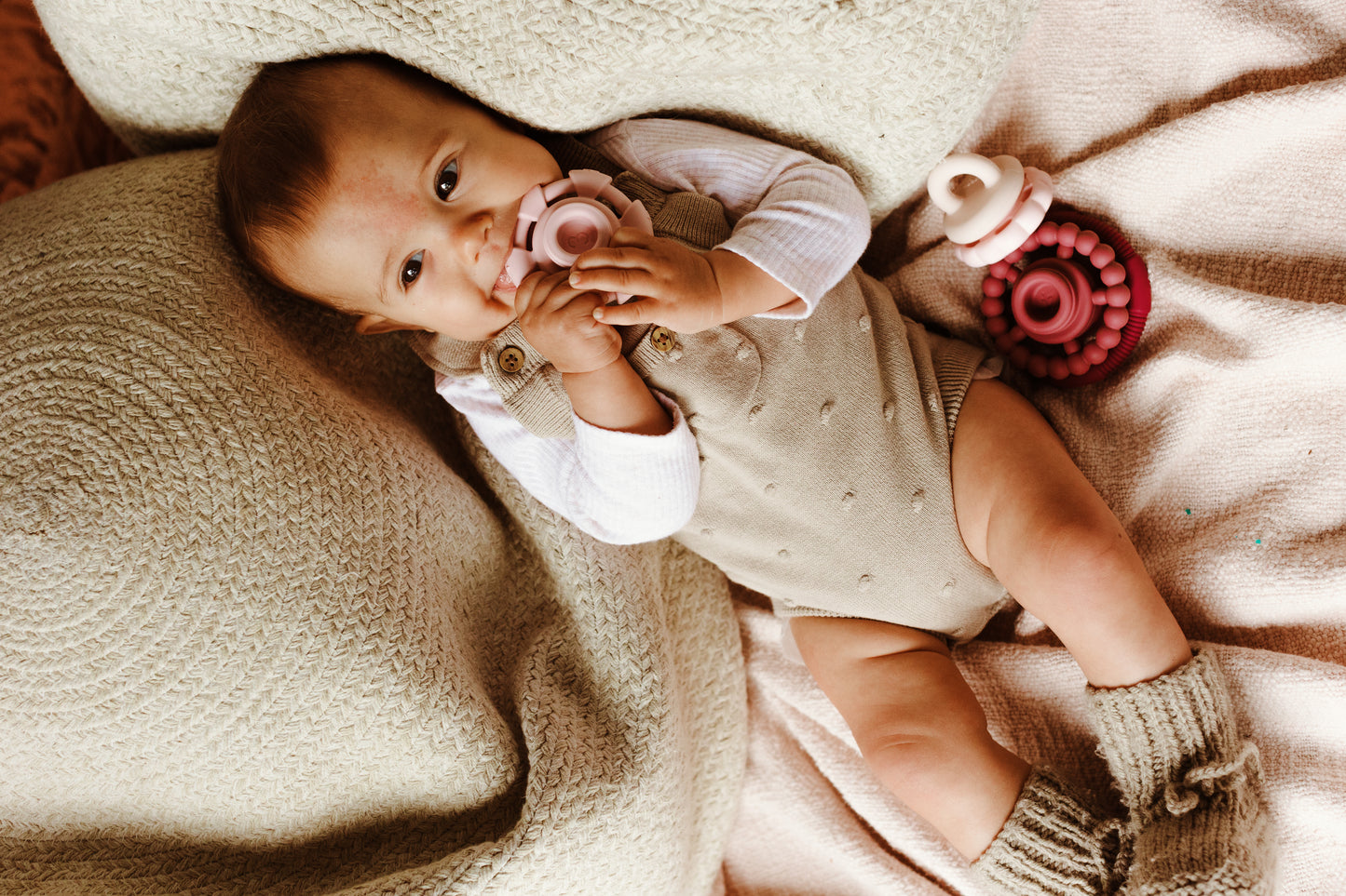 Dusty Rainbow Stacker & Teether Toy