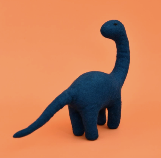 Felt Dinosaur Midnight Blue Brontosaurus