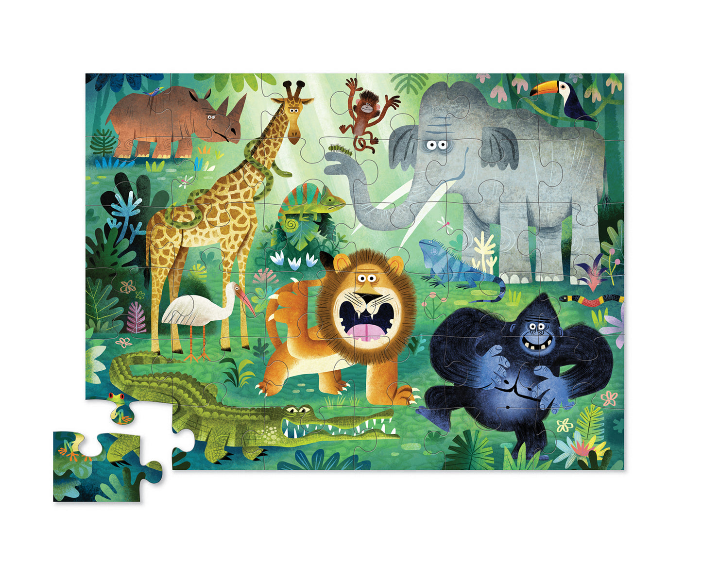 Classic Floor Puzzle Wild Animals