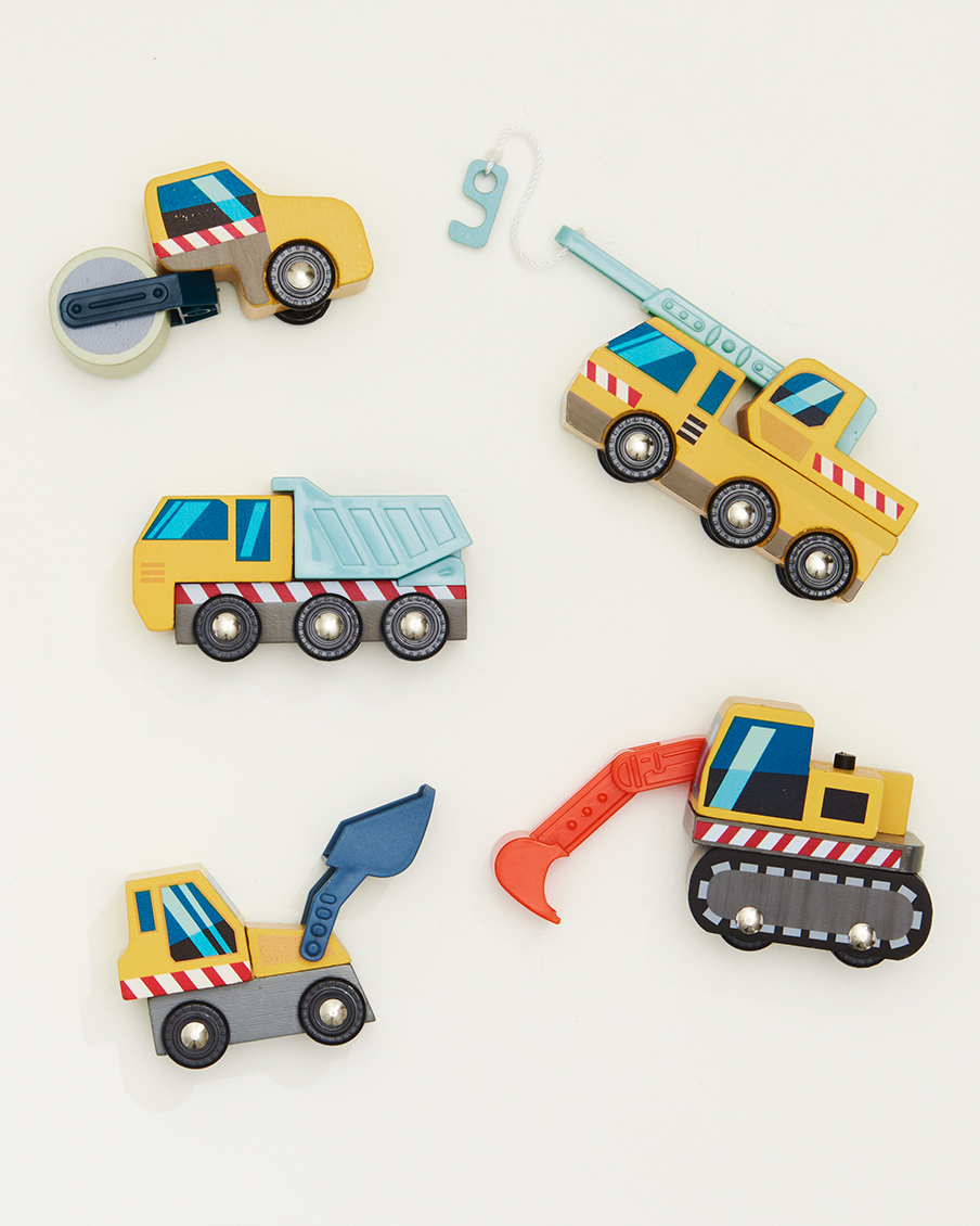 Wooden Construction Car Set
