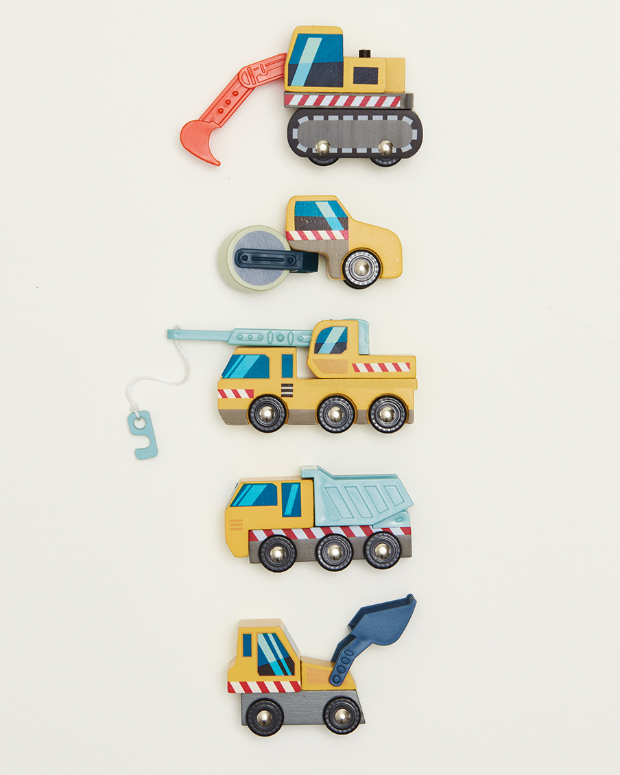 Wooden Construction Car Set