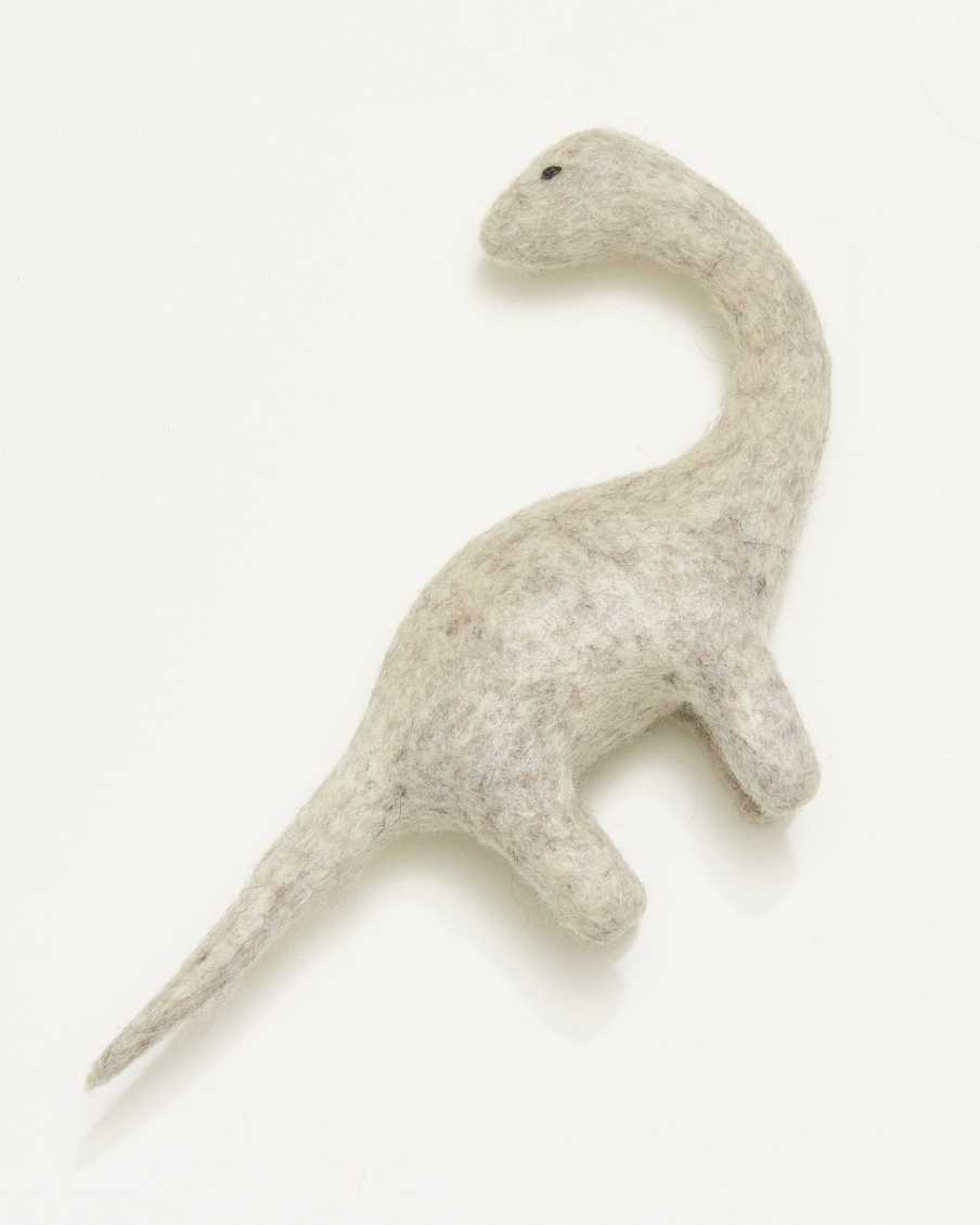 Felt Dinosaur Grey Marble Brontosaurus