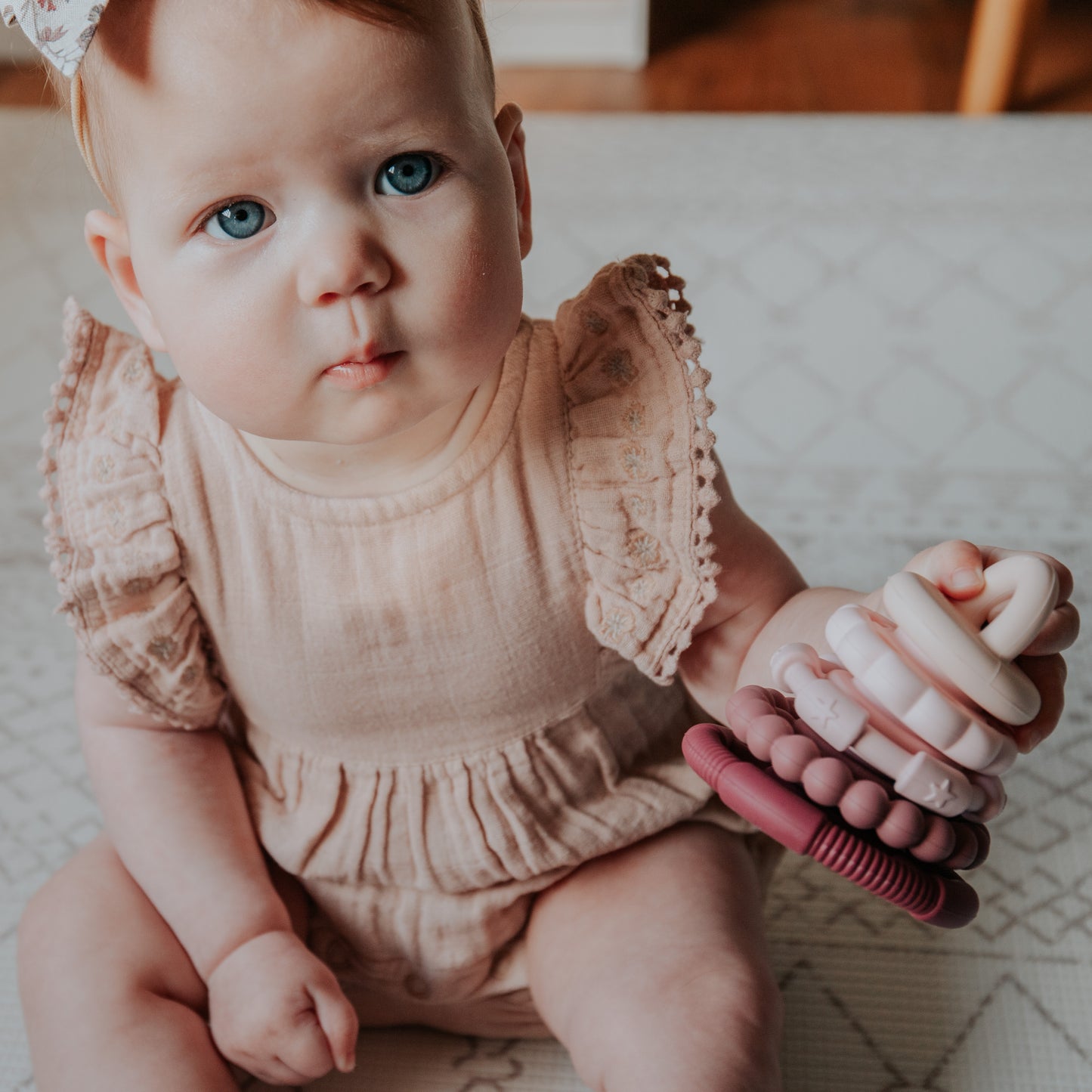 Dusty Rainbow Stacker & Teether Toy