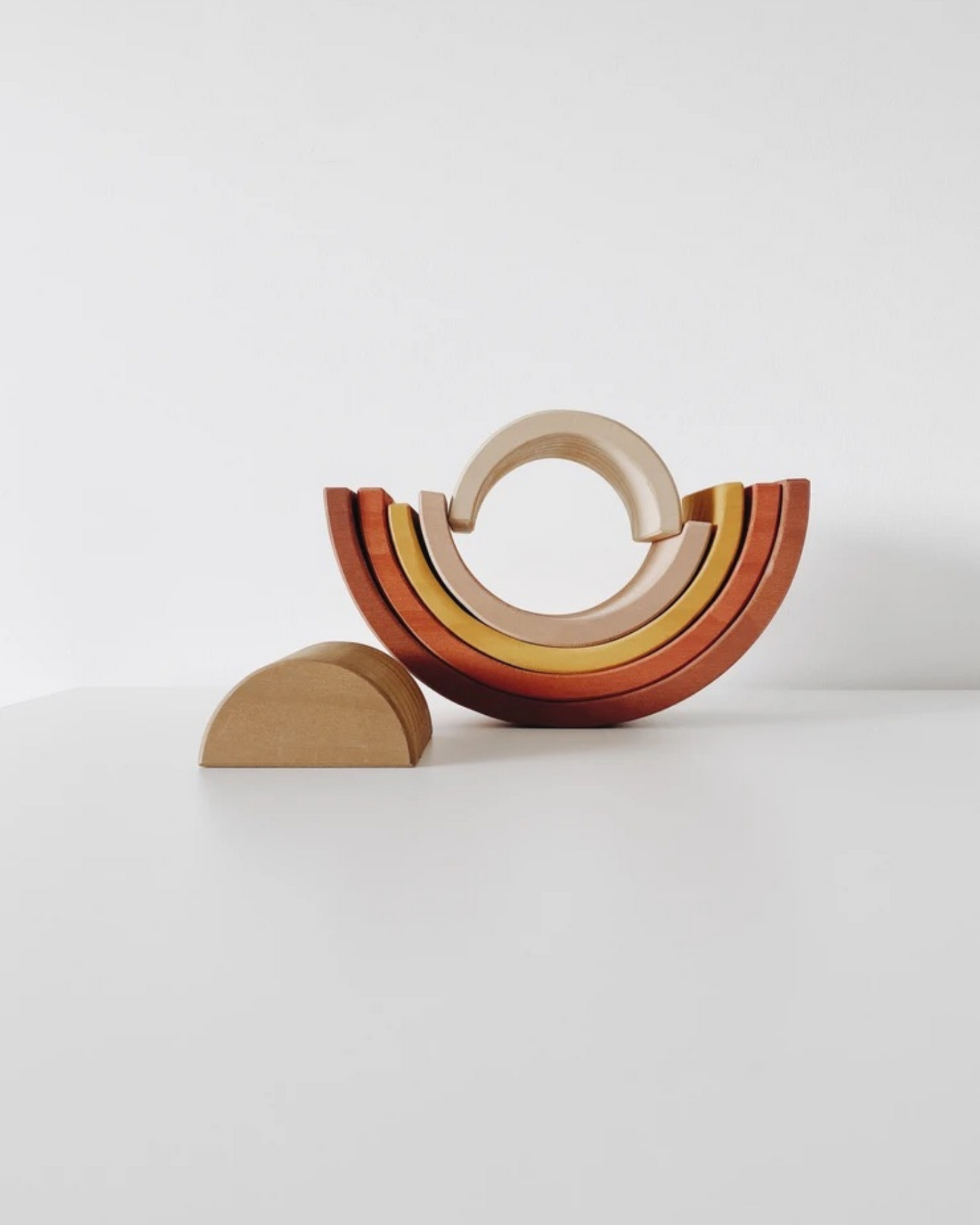 Wooden Rainbow Peach