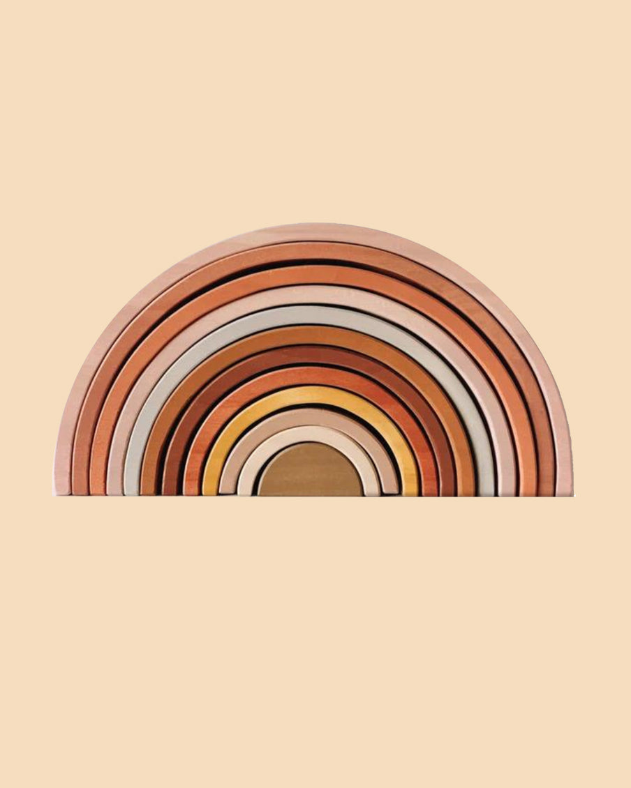 Wooden Rainbow Peach