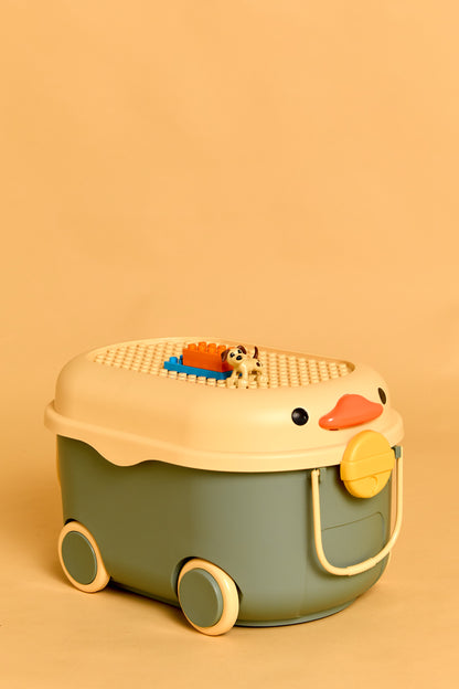 Ride Along Storage - Green And Yellow Duck Large